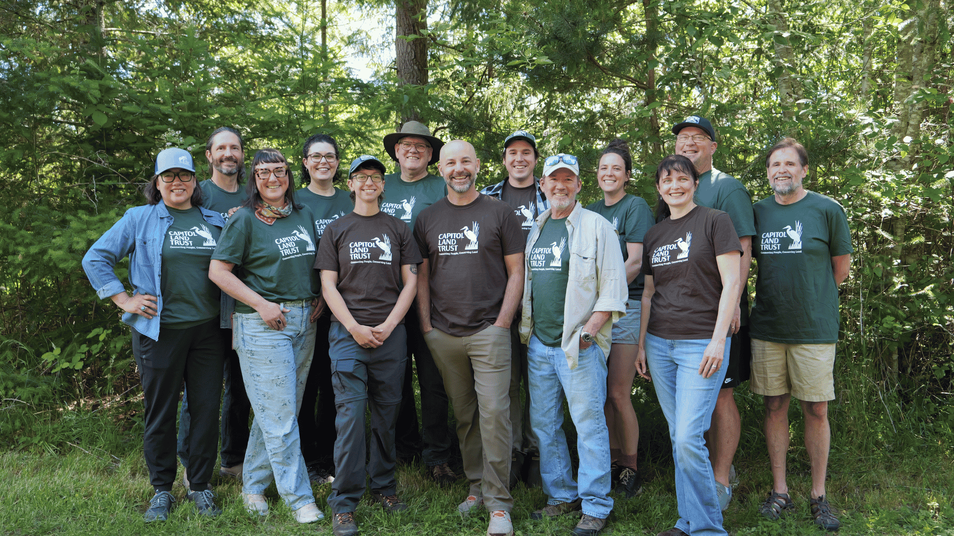 Capitol Land Trust Employees at Inspiring Kids Preserve