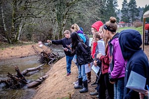 7th grade students at Bayshore Preserve.